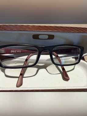 Oakley Black Eyeglass Frames with cover and Case